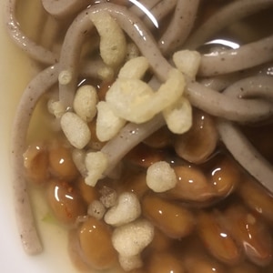 冷やしたぬき納豆蕎麦⭐